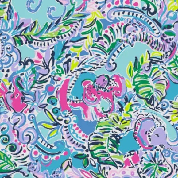LILLY PULITZER Face Mask Over The Rainbow Pattern - Picture 2 of 4